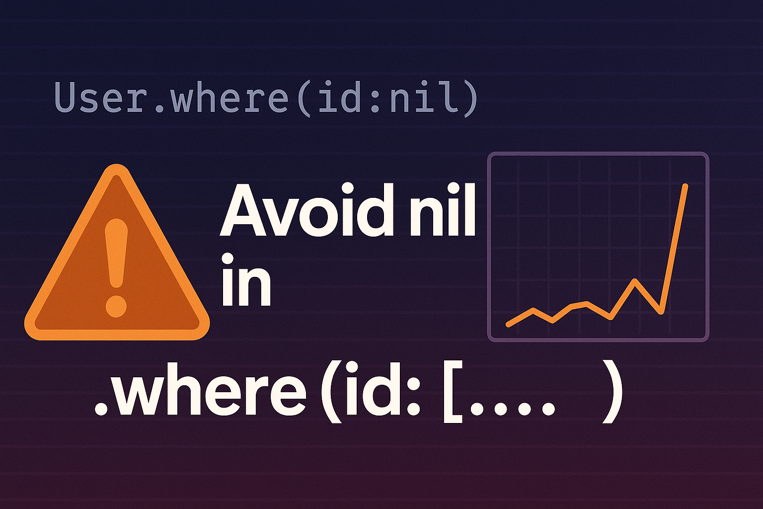 Featured image for Hidden Performance Trap in Rails: Avoid nil in .where(id: [...])